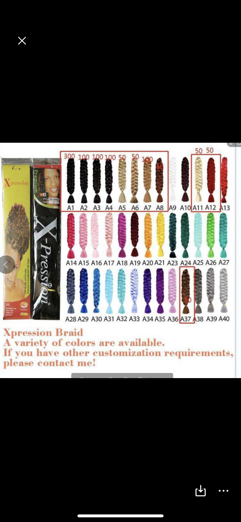 Mèches X-pression ultra braid