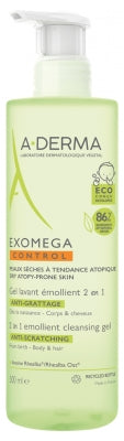Aderma Exomega Gel Lavant Émollient 2En1 Corps et Cheveux
