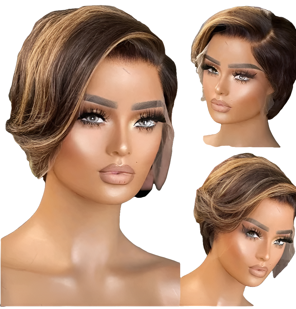 Perruque Brésilienne courte coupe bob pixie
