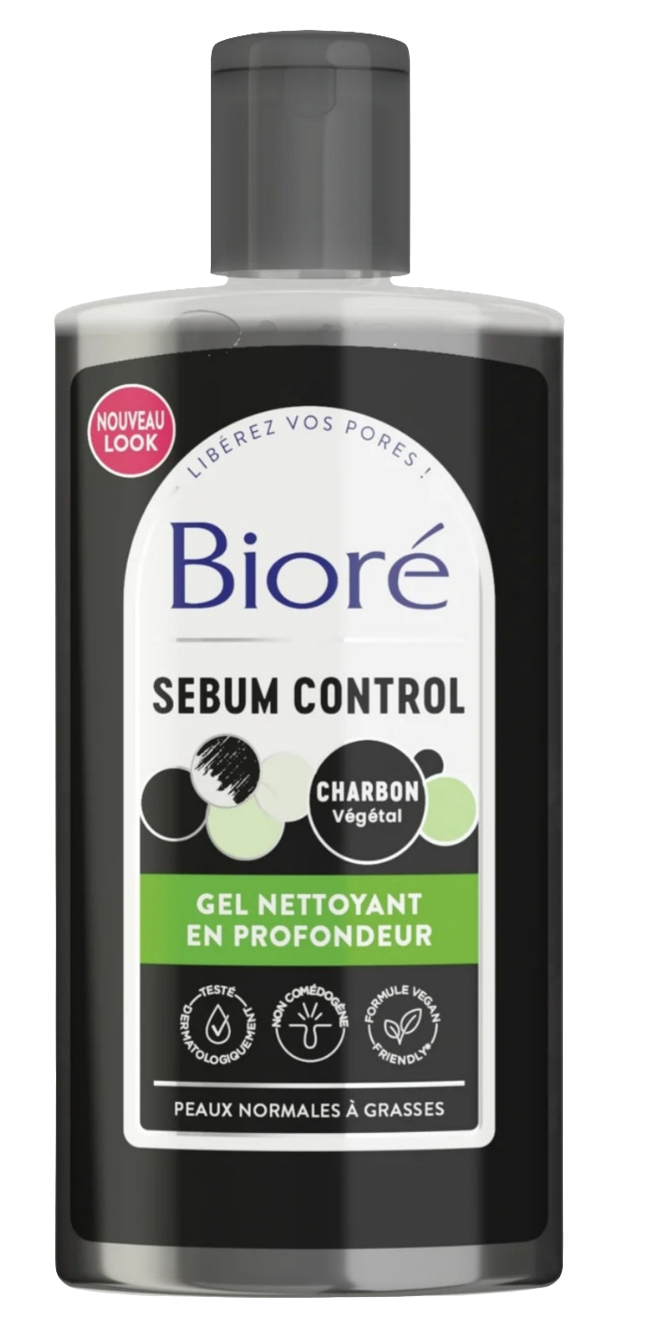Bioré Gel/ nettoyant en profondeur au charbon 200ml