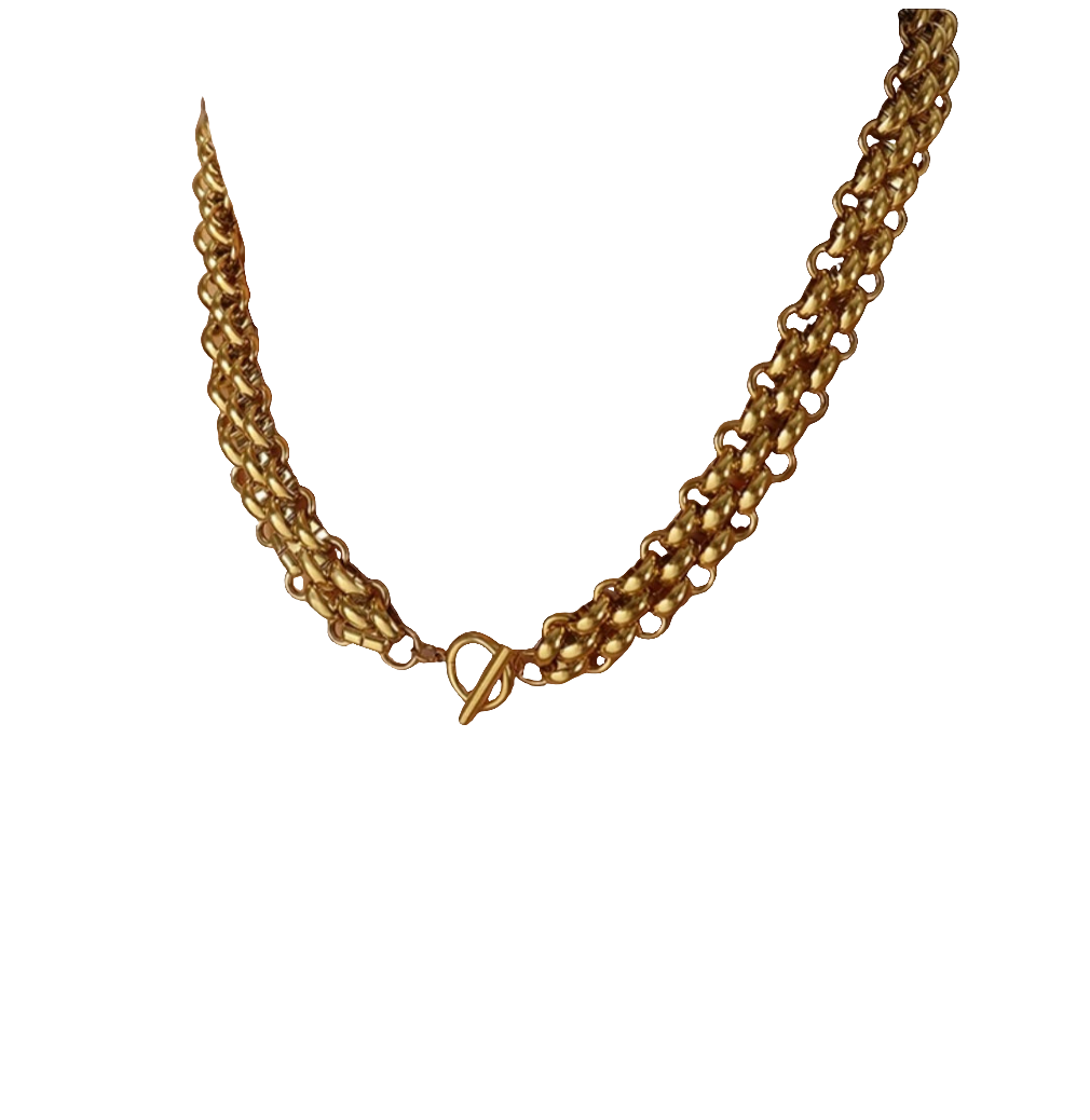 Collier exagéré en acier inoxydable