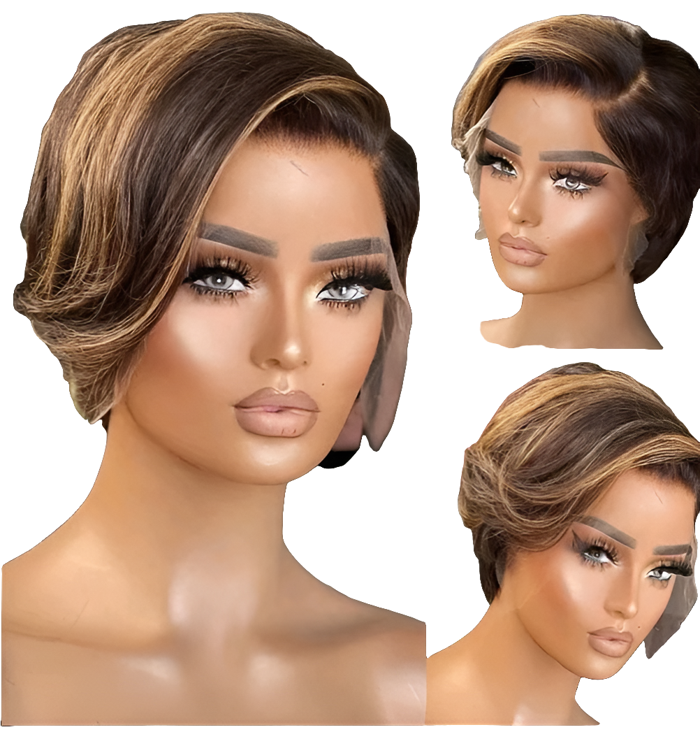 Perruque Brésilienne courte coupe bob pixie