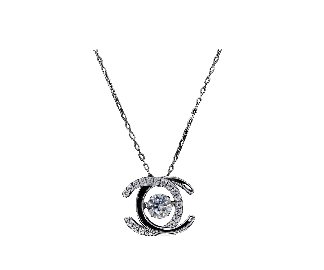 Collier et boucles d'oreilles moissanite